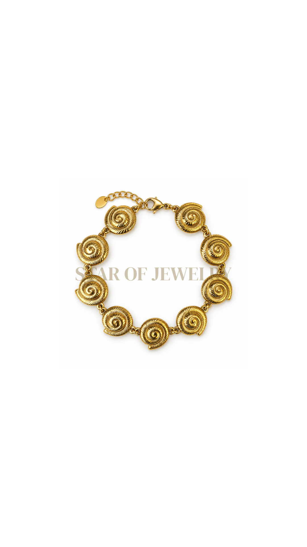 Bracelet coquille d’or gold
