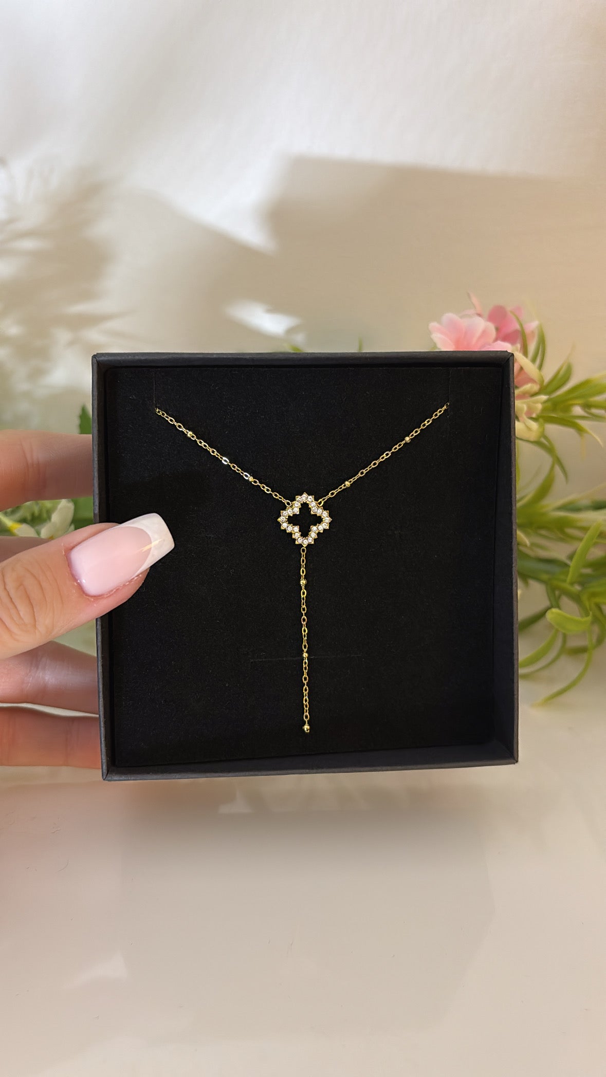 Collier baby Flower gold