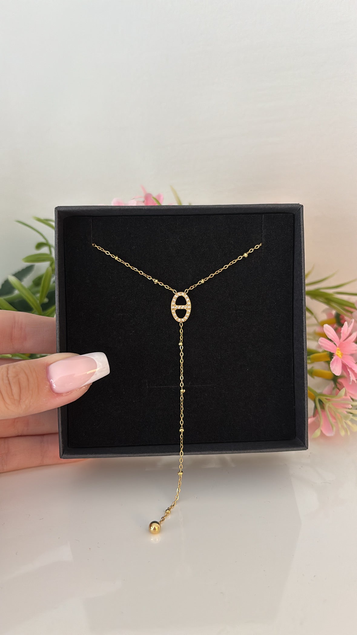 Collier cafea gold
