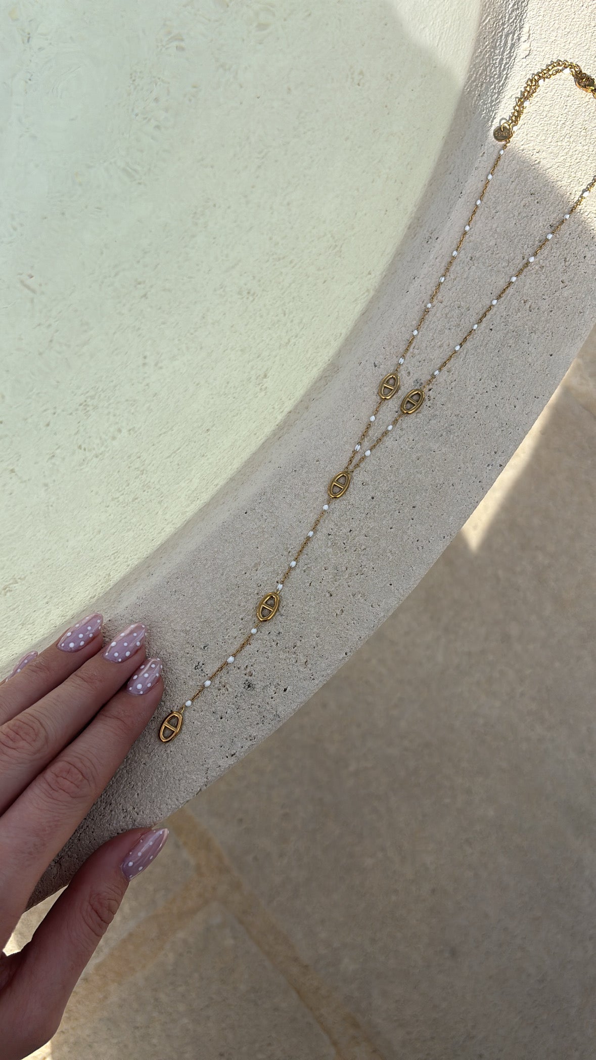 Collier Roxane blanc Gold