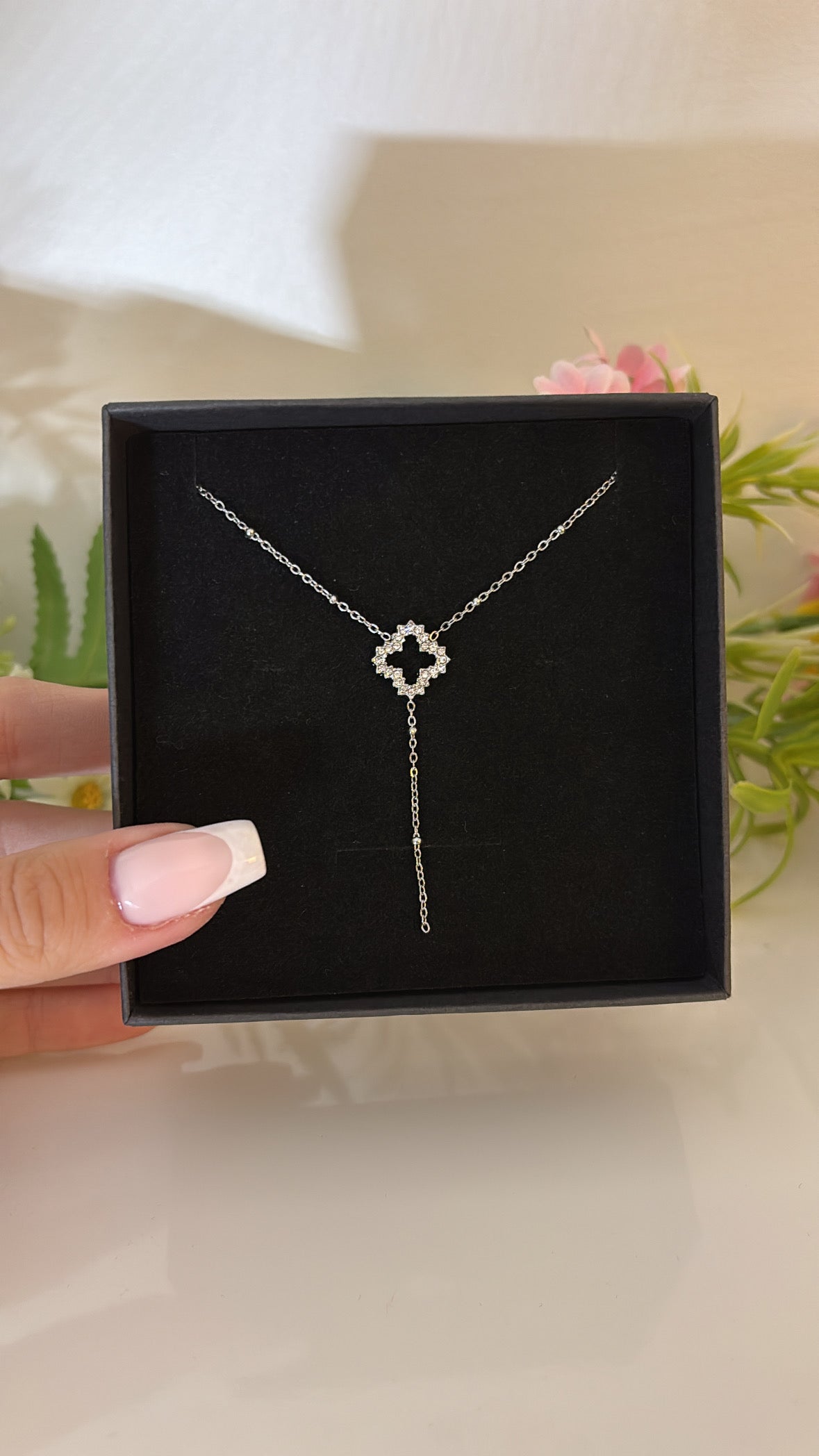 Collier baby Flower Silver
