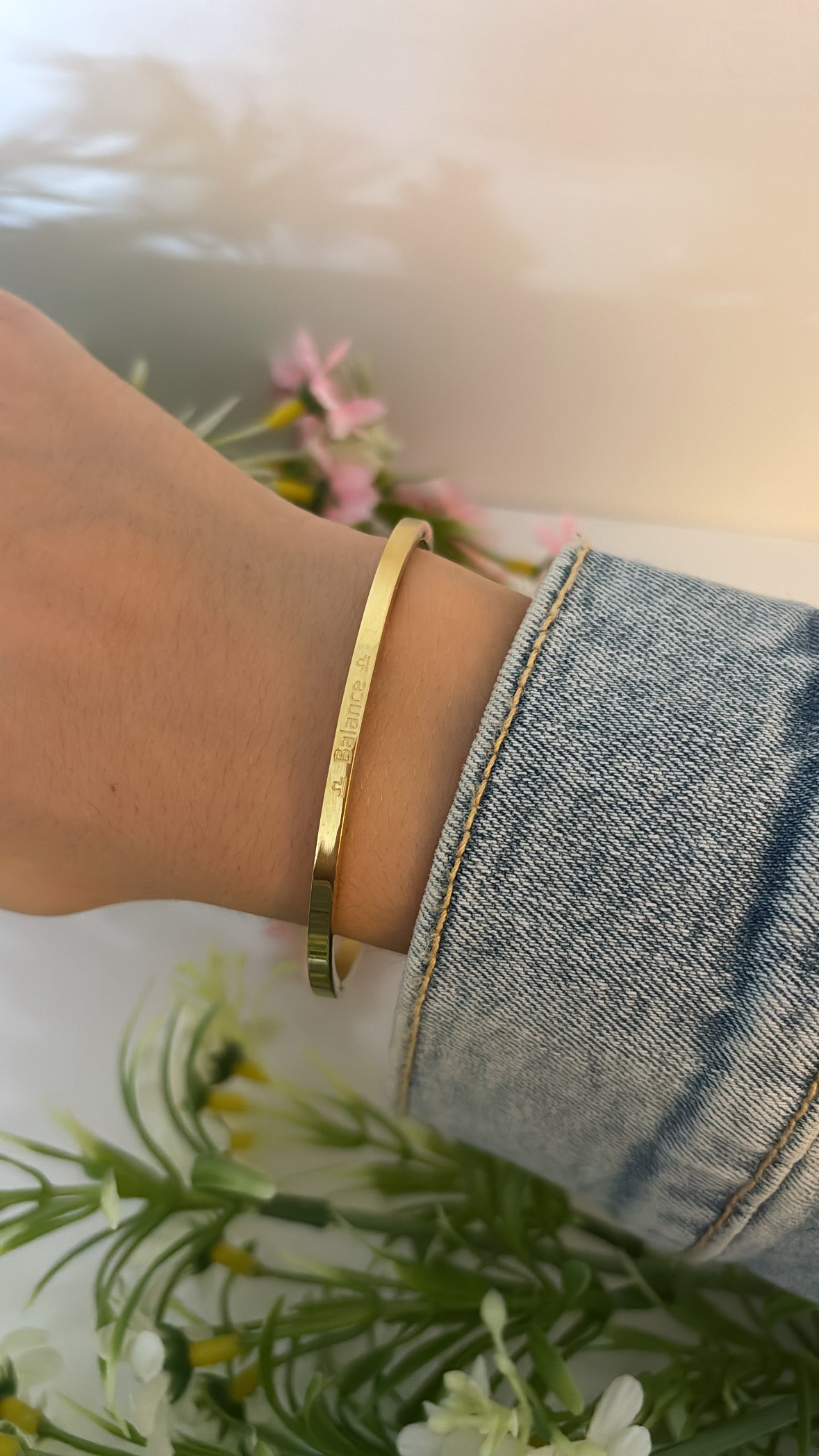 Jonc signe Balance ♎️ gold