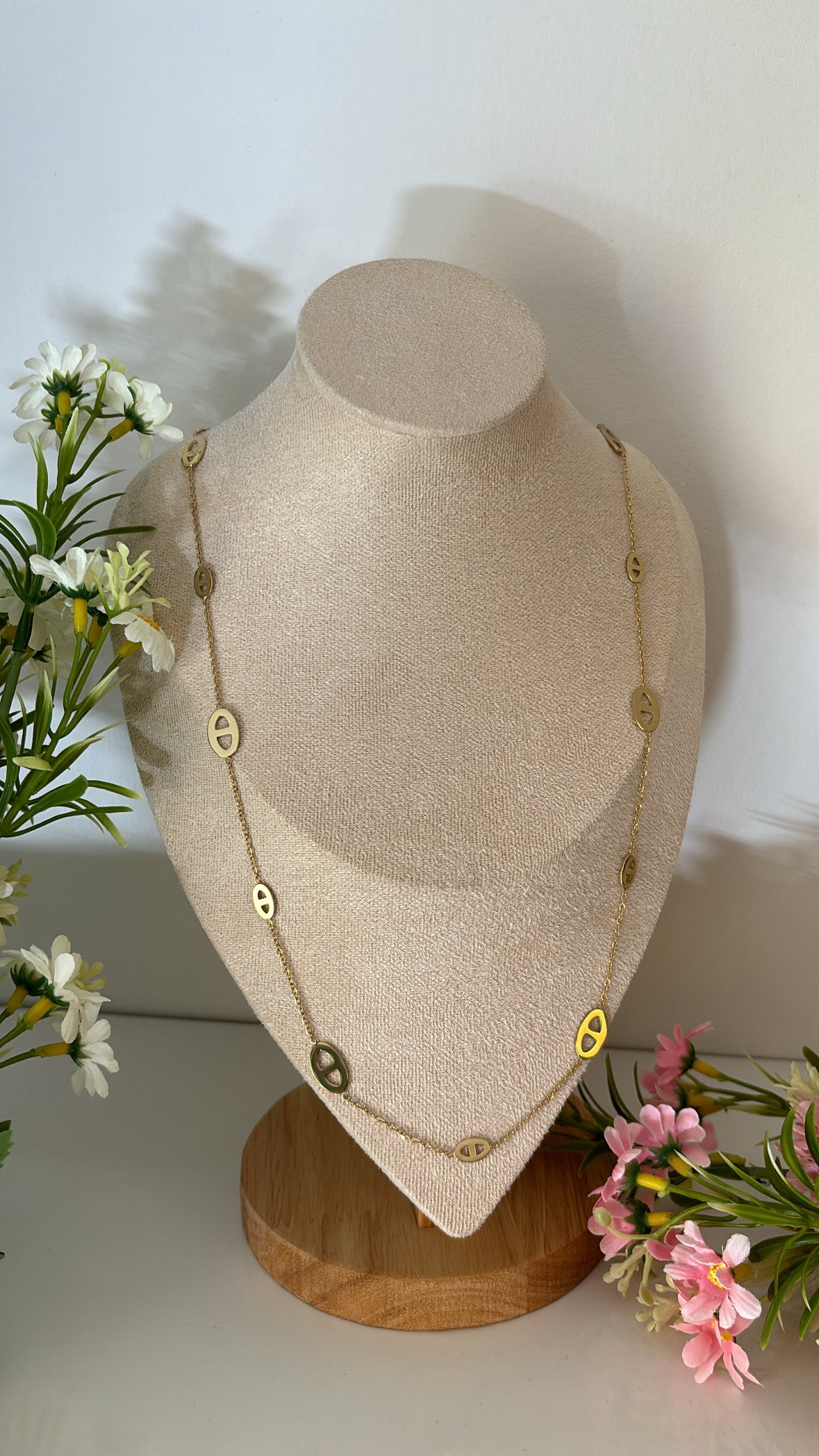 Sautoir maille gold