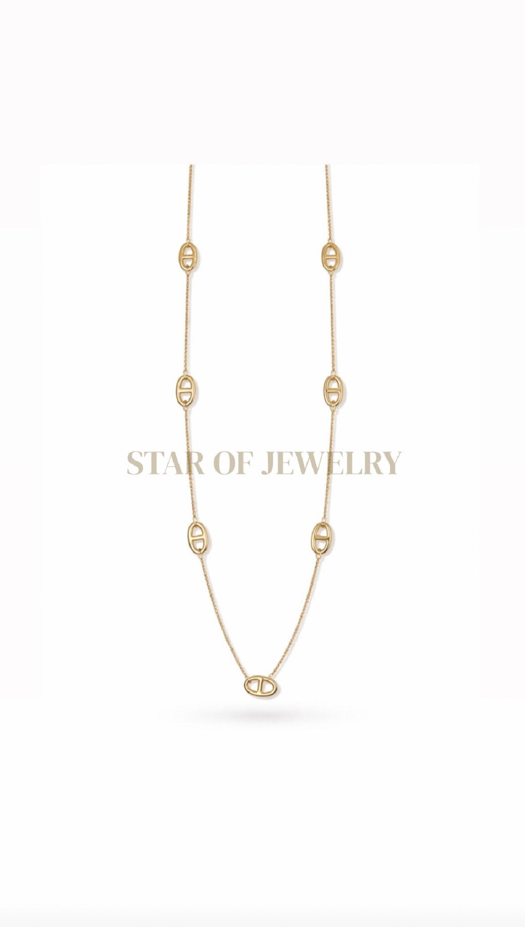 Sautoir maille marine gold