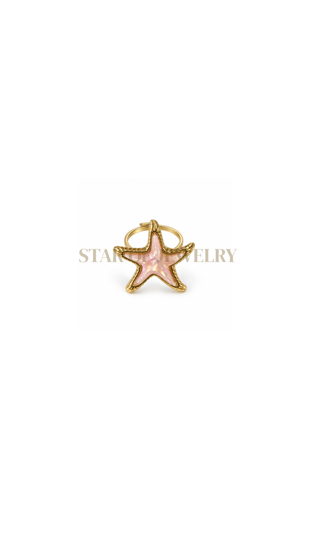 Bague Étoila gold rose