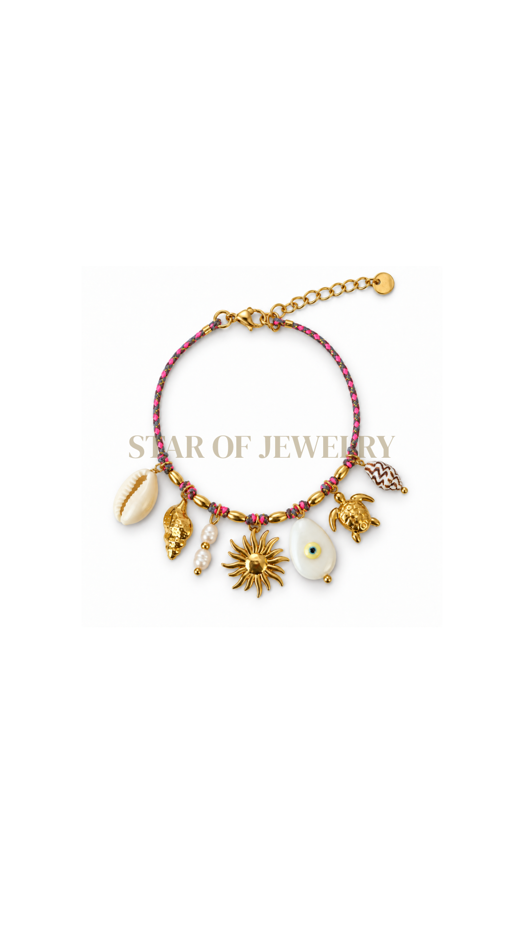 Bracelet Bali gold rose
