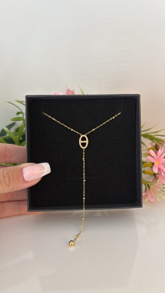 Collier cafea gold