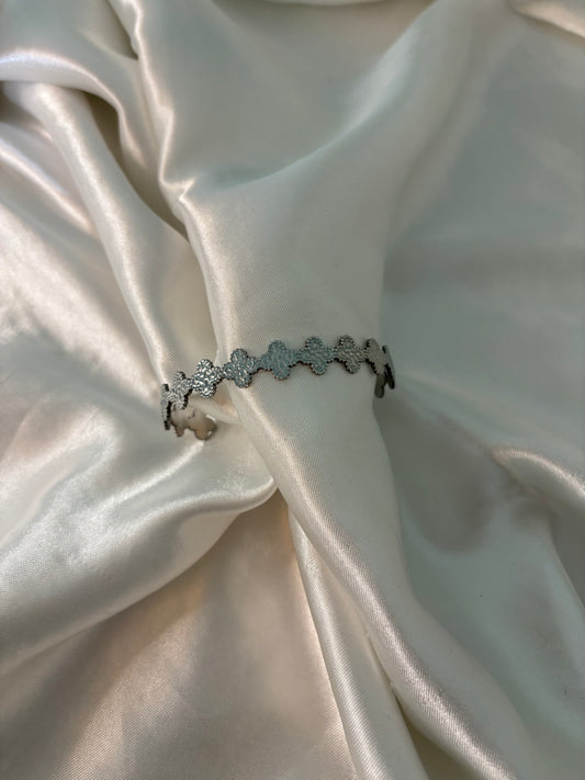 Jonc trèfle Silver