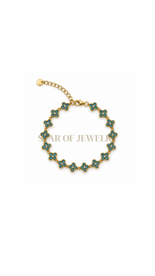 Bracelet Florie gold bleu