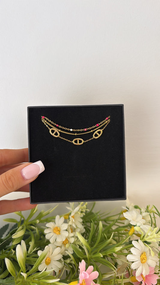 Bracelet Ibiza gold rose