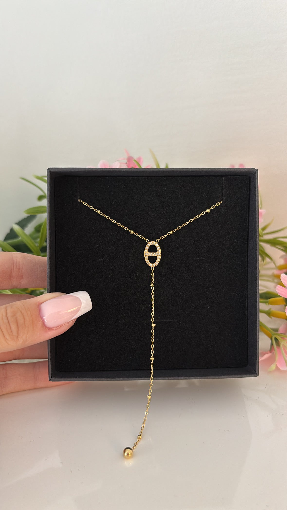 Collier cafea gold
