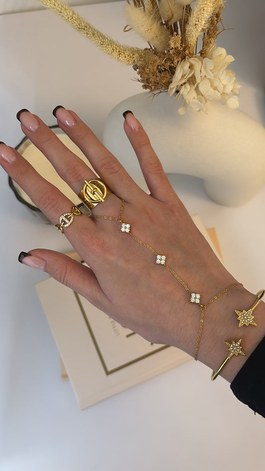 Chaîne de main Athena Gold