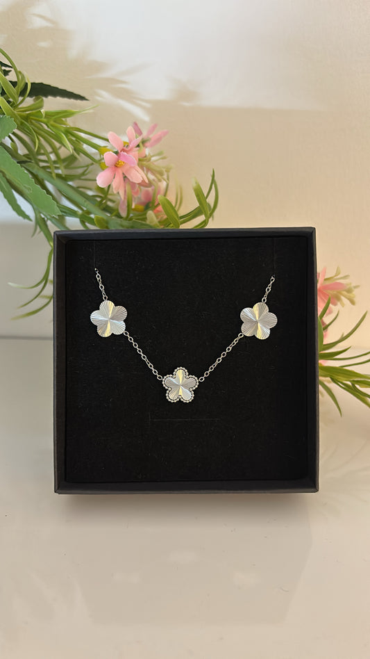 Collier trèfle Silver