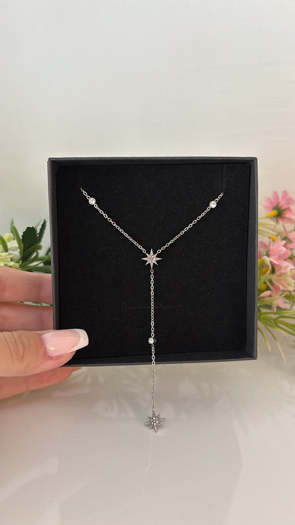 Collier pluie étoilé Silver