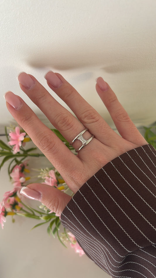 Bague Léane strass Silver