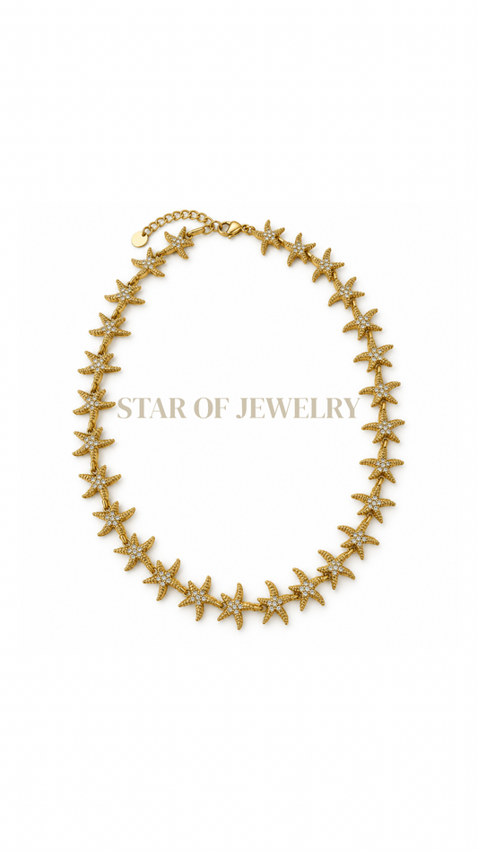 Collier Azuréa blanc gold