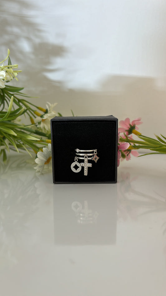 Bague chrétienne Silver
