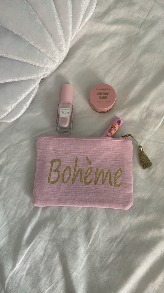 Pochette bohème rose