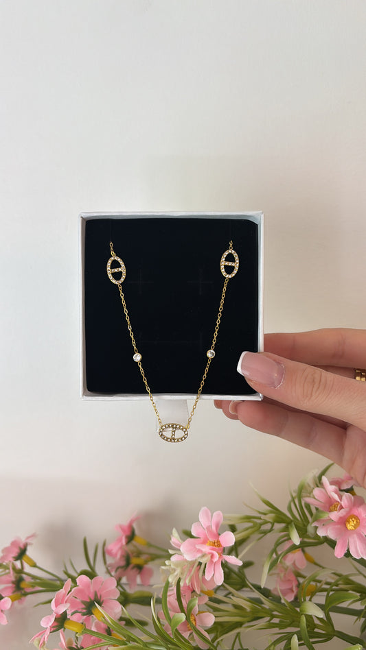 Collier ras de cou Inès Gold