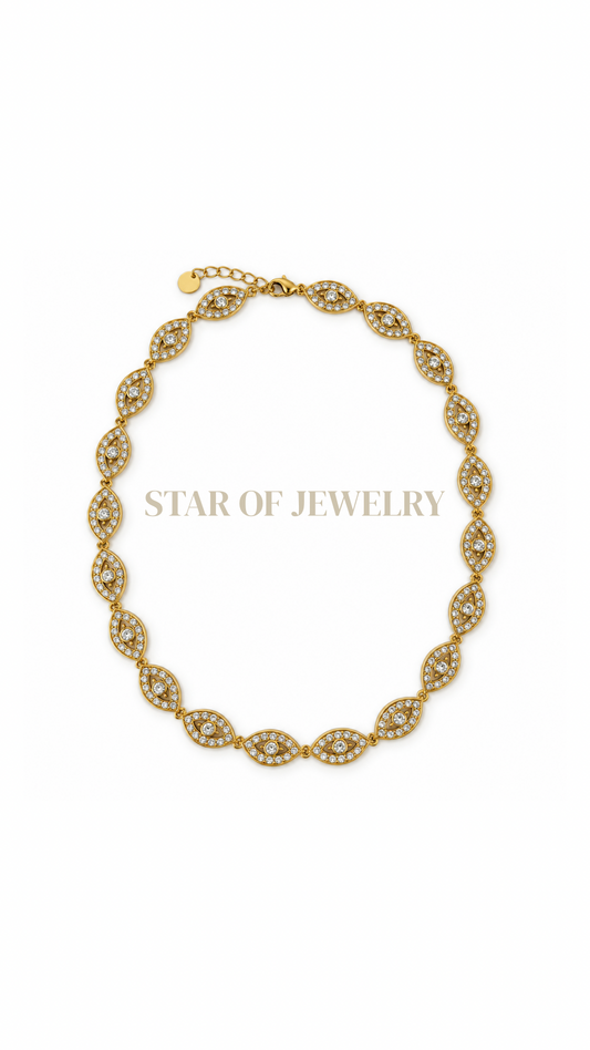 Collier Grèce blanc gold