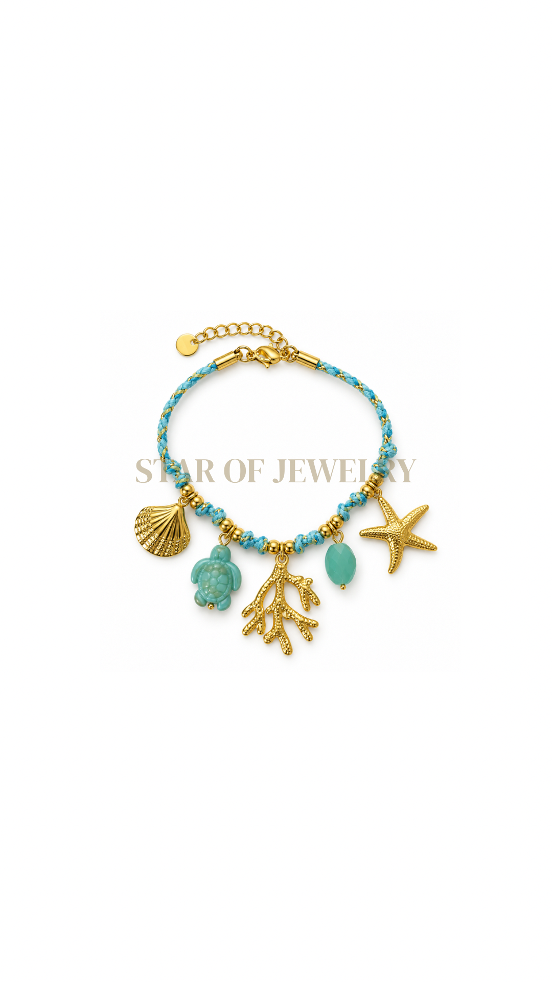 Bracelet Océana bleu gold