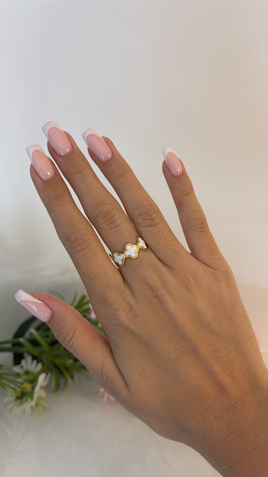 Bague Payly blanche gold