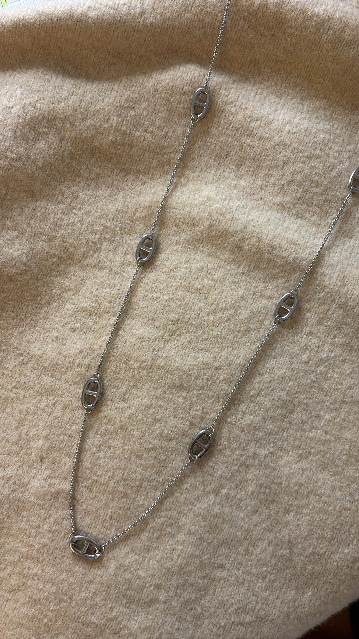 Sautoir maille marine Silver précommande expédition début octobre