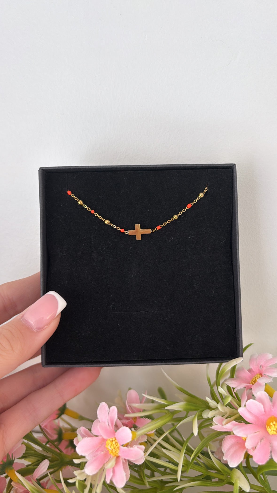 Bracelet chrétien orange gold