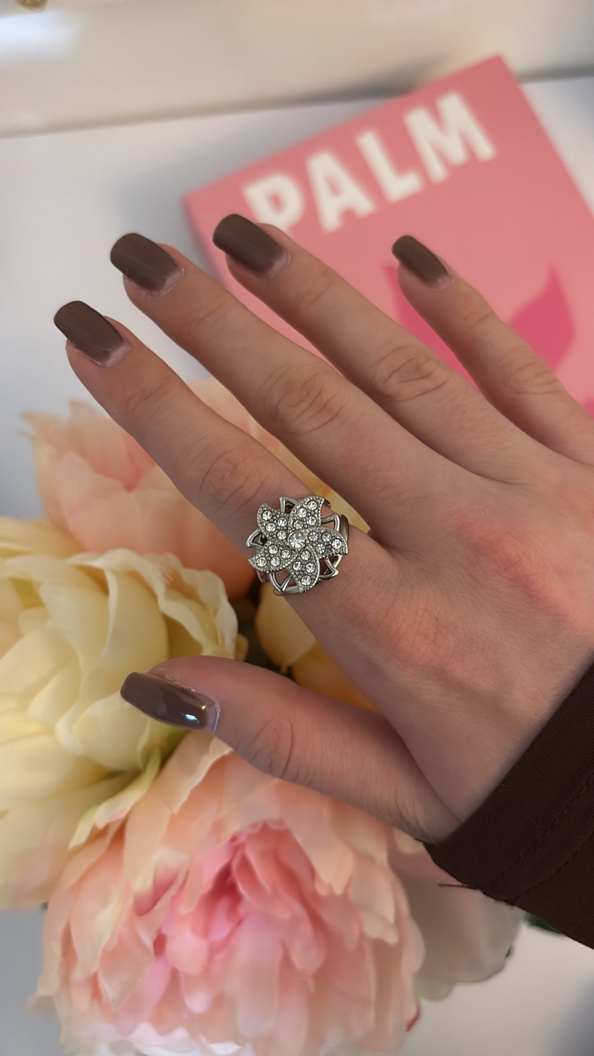 Bague Anti-stress Rosa Silver