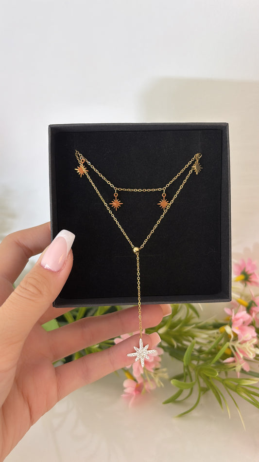 Collier double Joya gold