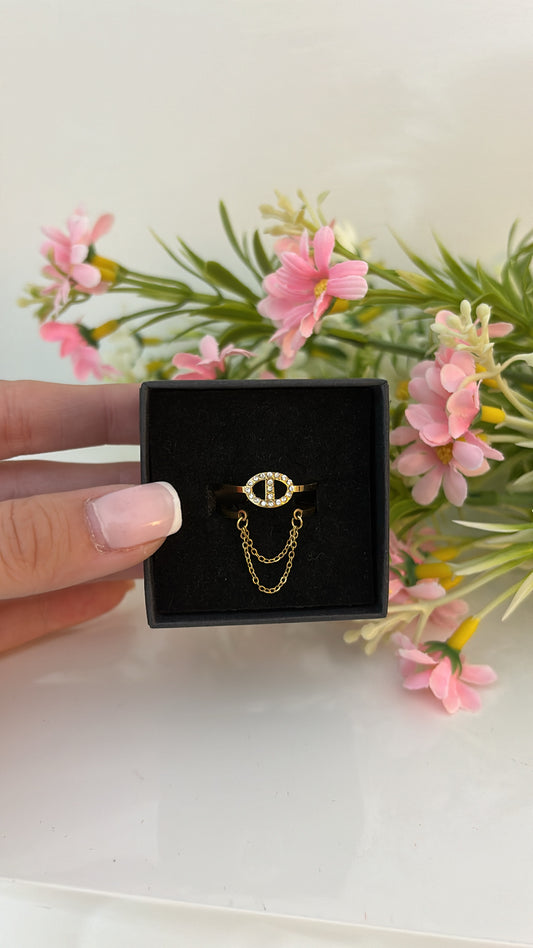 Bague chaîne Harmony gold