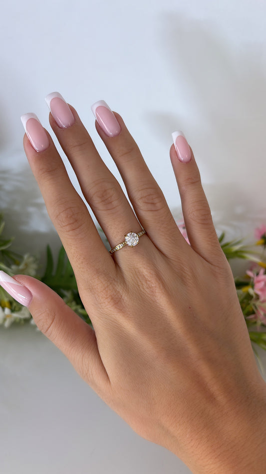 Bague baby diamond gold