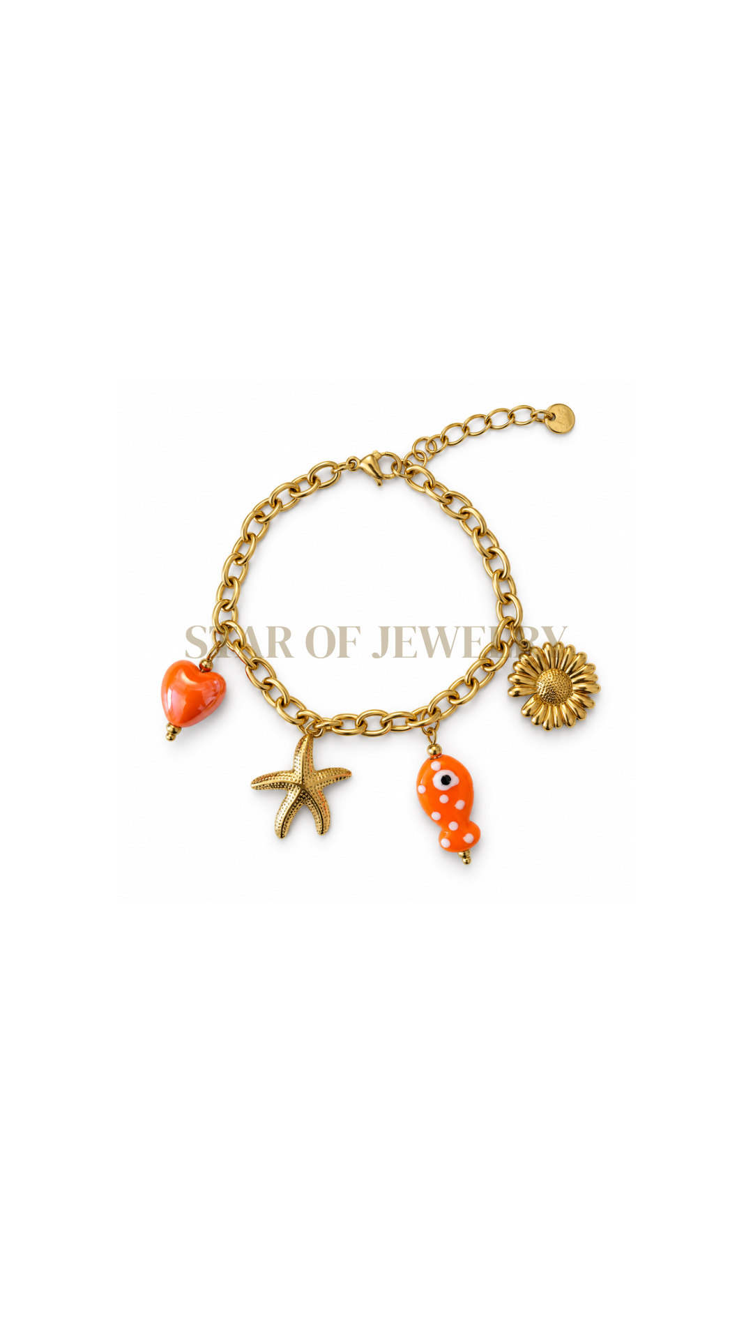 Bracelet Nemo orange gold