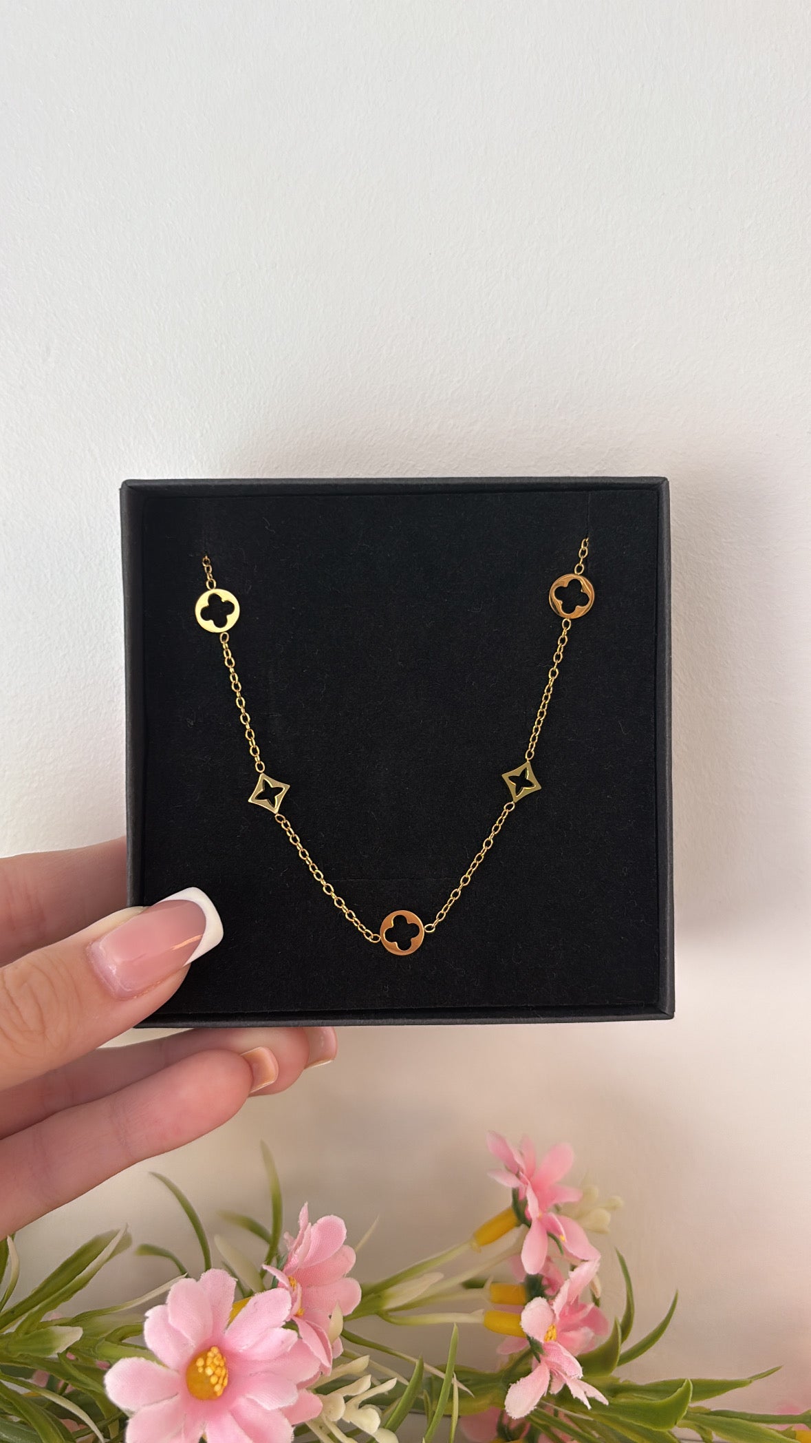 Bracelet de cheville trèflea gold