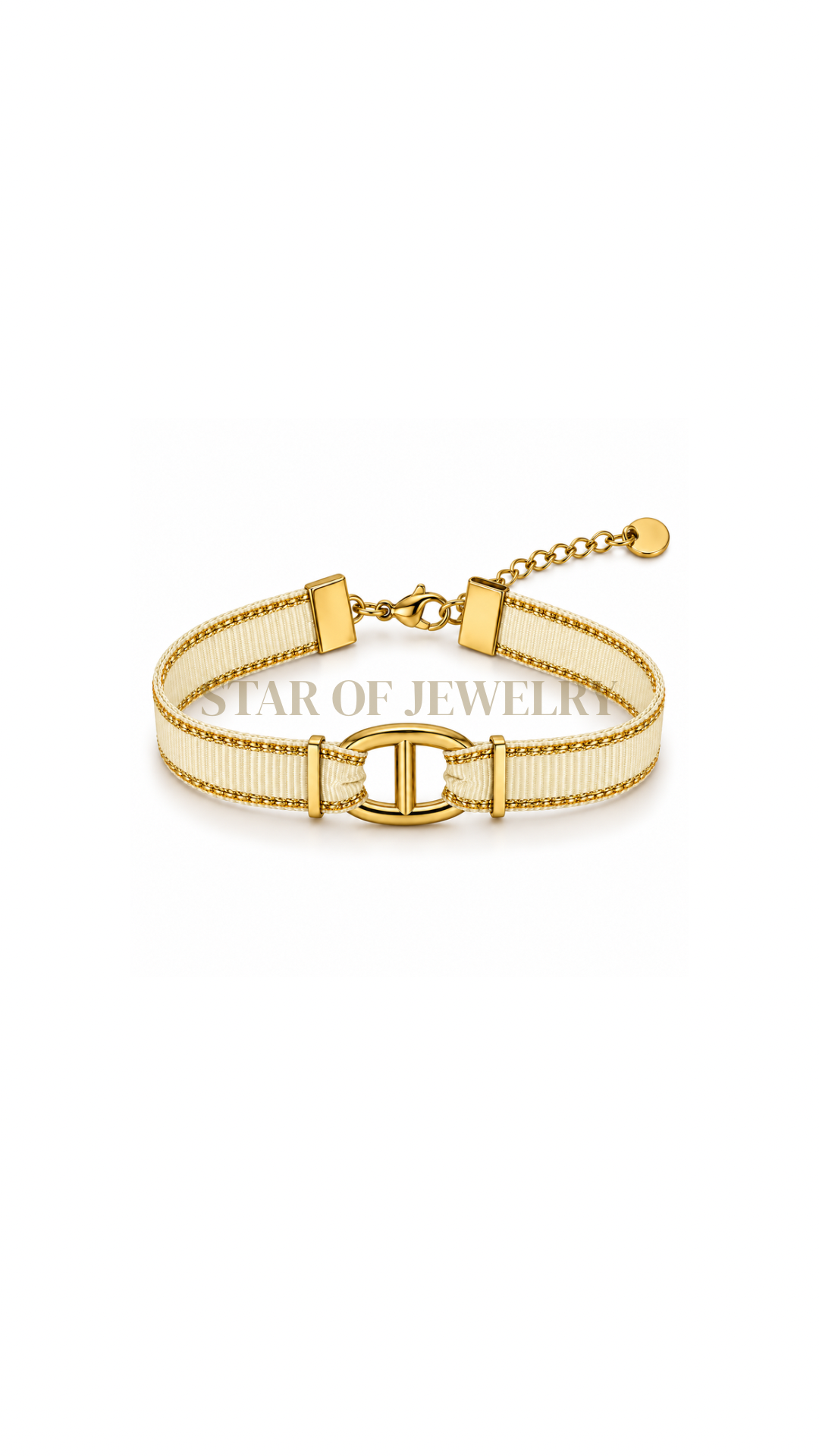 Bracelet Opéra blanc gold