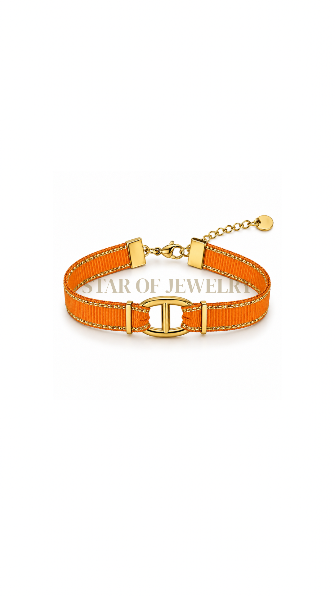 Bracelet Opéra orange gold