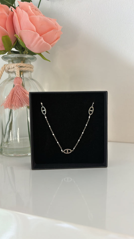 Collier baby Harmony blanc Silver