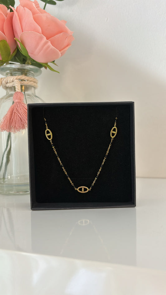 Collier baby Harmony noir gold