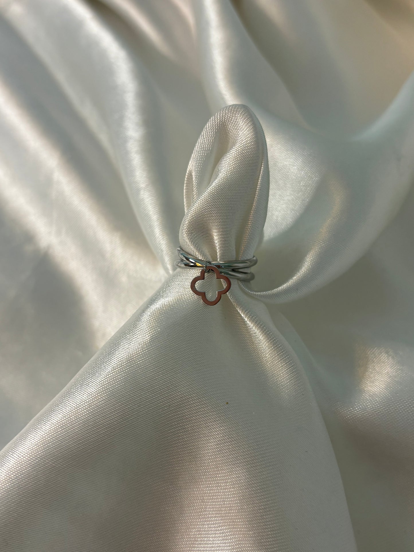 Bague trèfle Silver