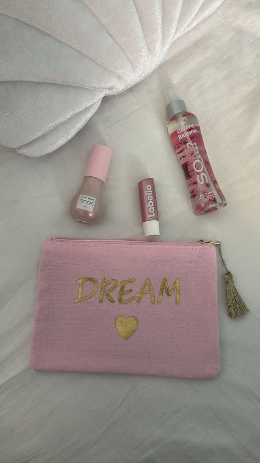 Pochette dream rose
