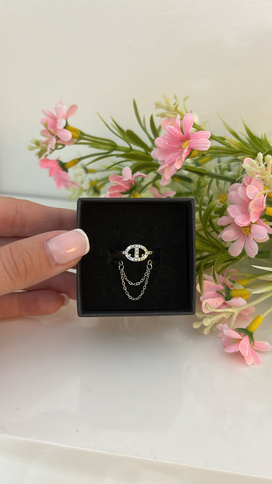 Bague chaîne Harmony Silver