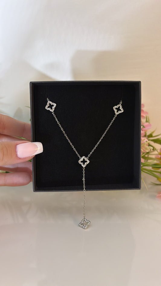 Collier Flower  Silver