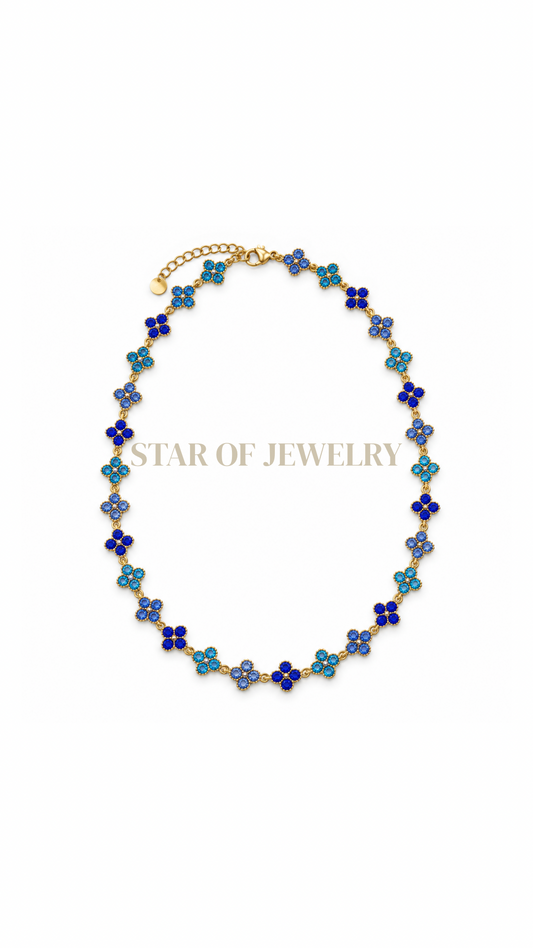 Collier Kate bleu gold