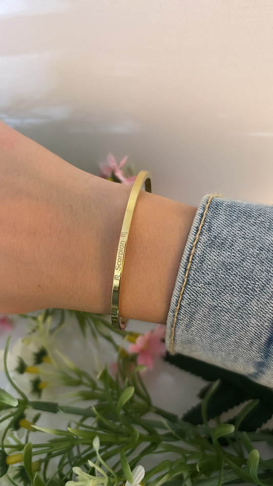 Jonc signe scorpion ♏️ gold