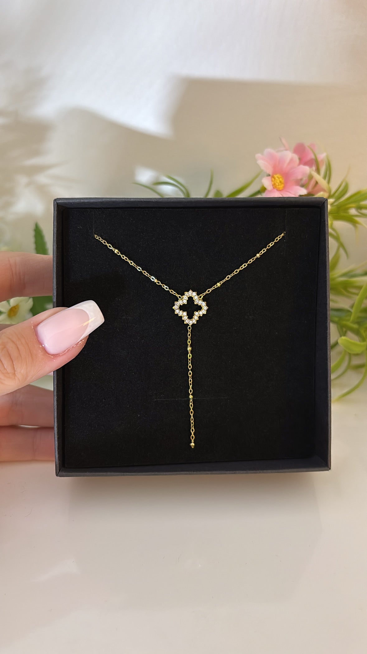 Collier baby Flower gold