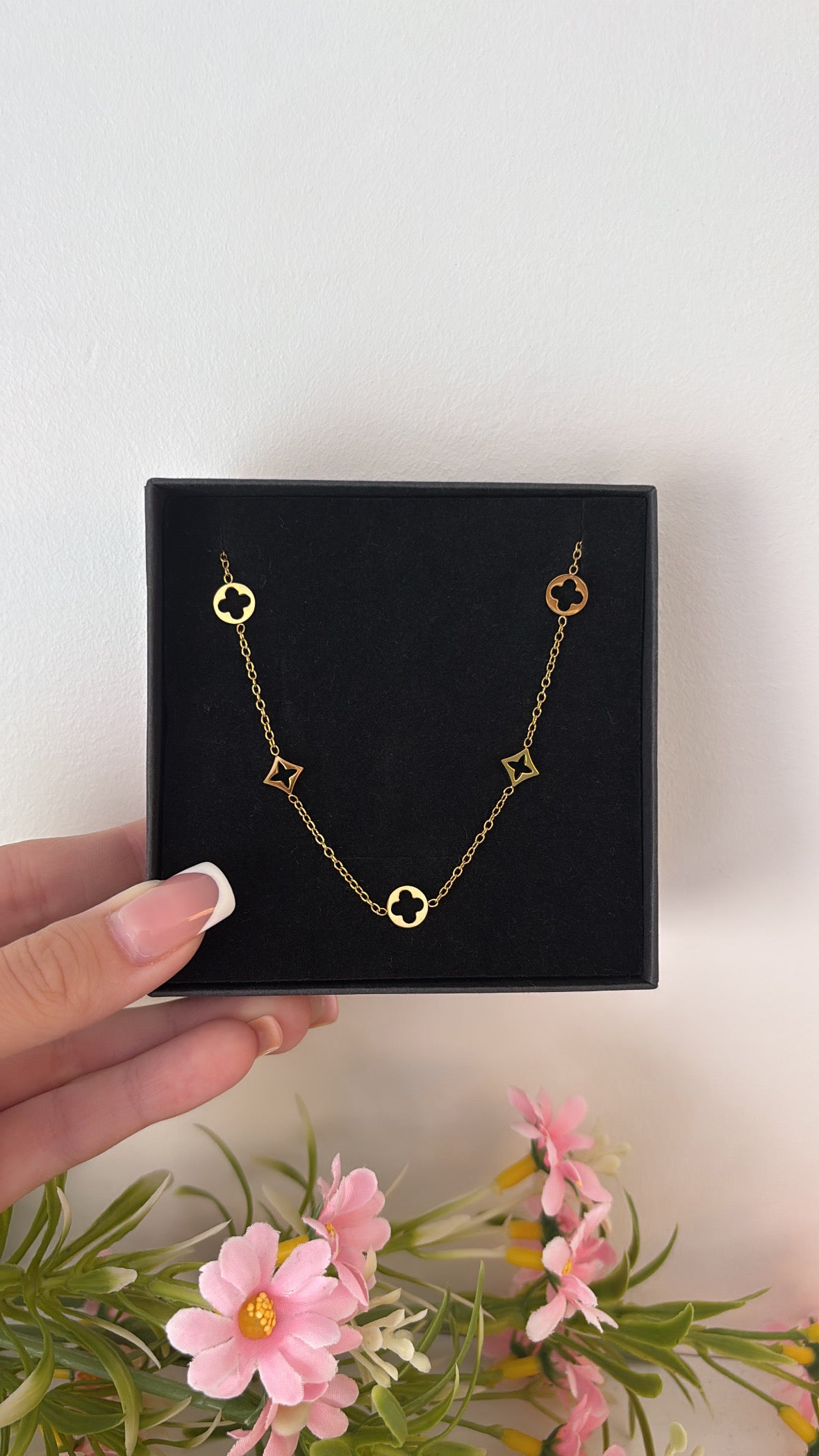 Bracelet de cheville trèflea gold
