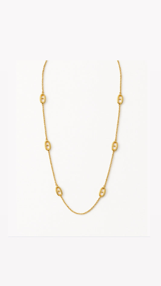 Sautoir maille marine gold