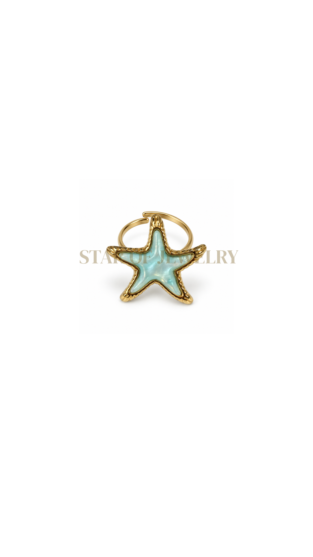Bague Étoila gold bleu