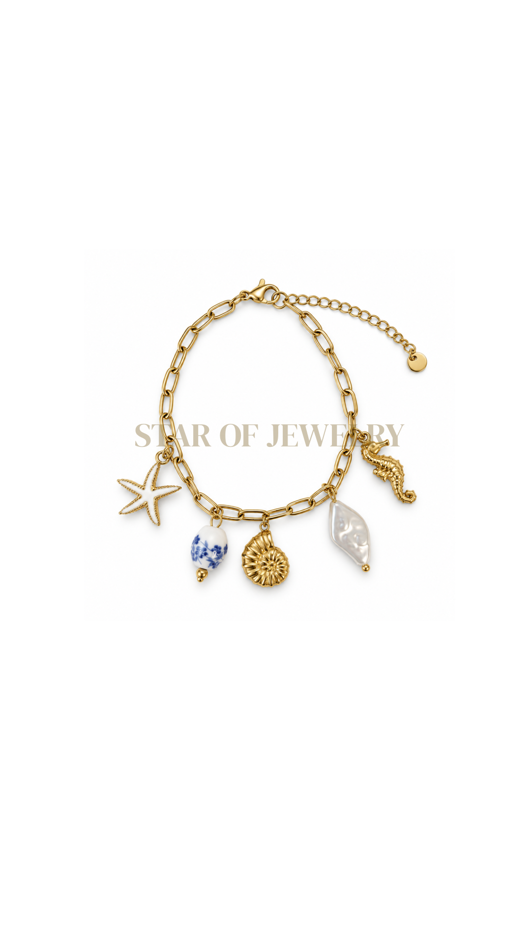Bracelet Exotiqua  gold blanc bleu