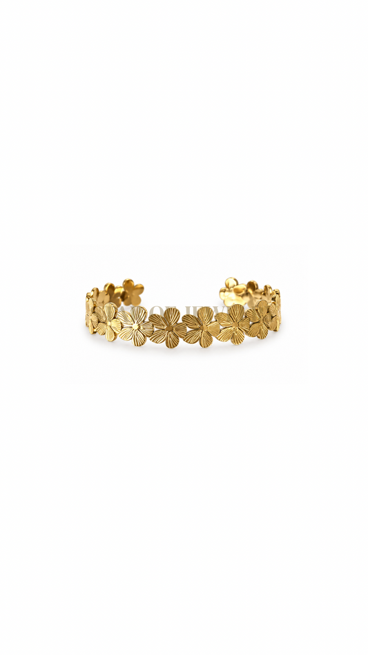 Jonc Floreline gold